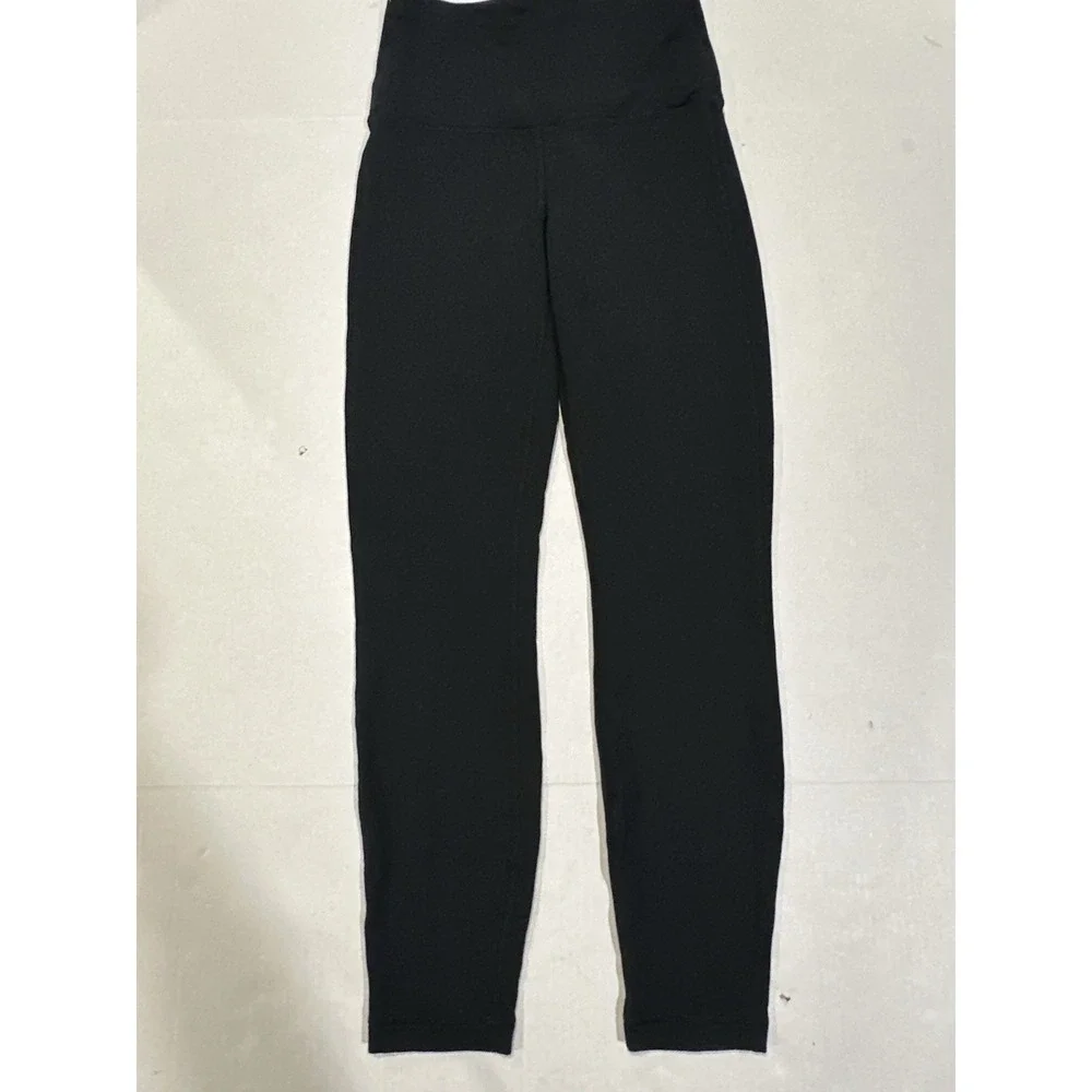 Lululemon High Rise Leggings Sweatpants Athletic Leisure Yoga Black Size 4